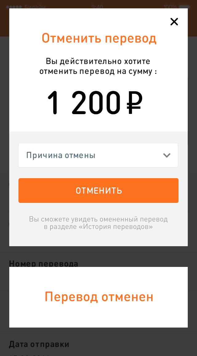 Дикси Денежные переводы — дополнительный экран 3